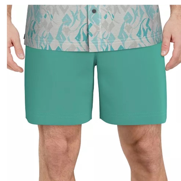 PGA TOUR 8” Drawstring Elastic Performance Golf Shorts - Picture 1 of 4